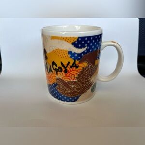 2013 Starbucks Nagoya City with gold Koi fish and Temple Mug